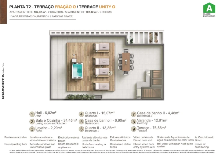 Apartamento T2 para Venda em Tavira (Santa Maria e Santiago) Planta 2