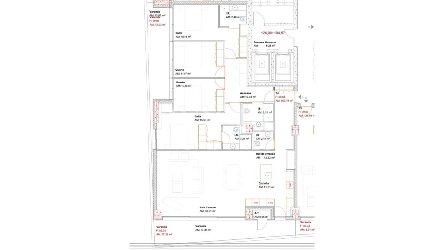 Apartamento T4 para Venda em Ramalde Foto 26