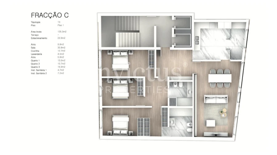 Apartamento T3 para Venda em Cedofeita, Santo Ildefonso, Sé, Miragaia, São Nicolau e Vitória Foto 21