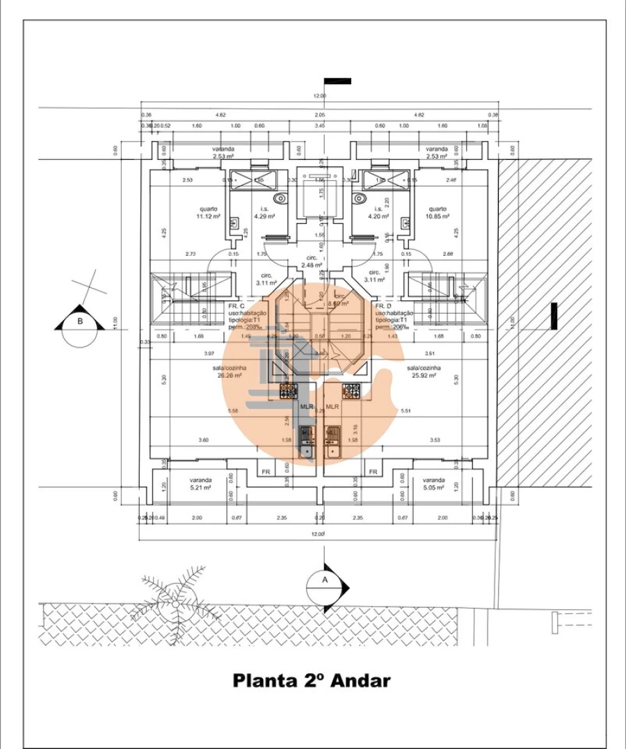 Apartamento T3 para Venda em Altura Foto 3