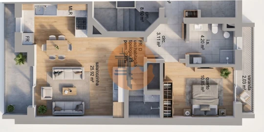 Apartamento T3 para Venda em Altura