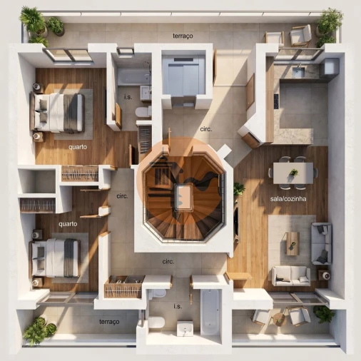 Apartamento T2 para Venda em Altura Foto 2