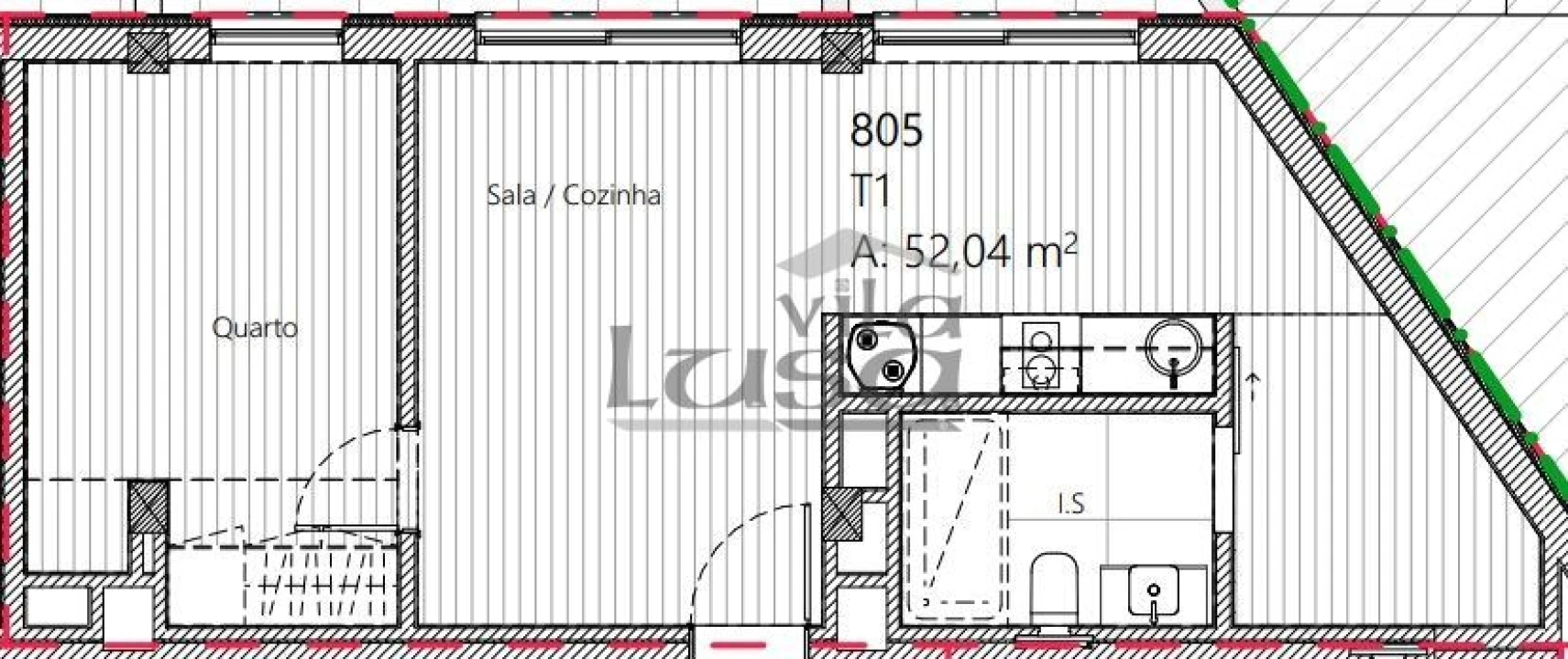 Apartamento T0 para Venda em Mafamude e Vilar do Paraíso Foto 2