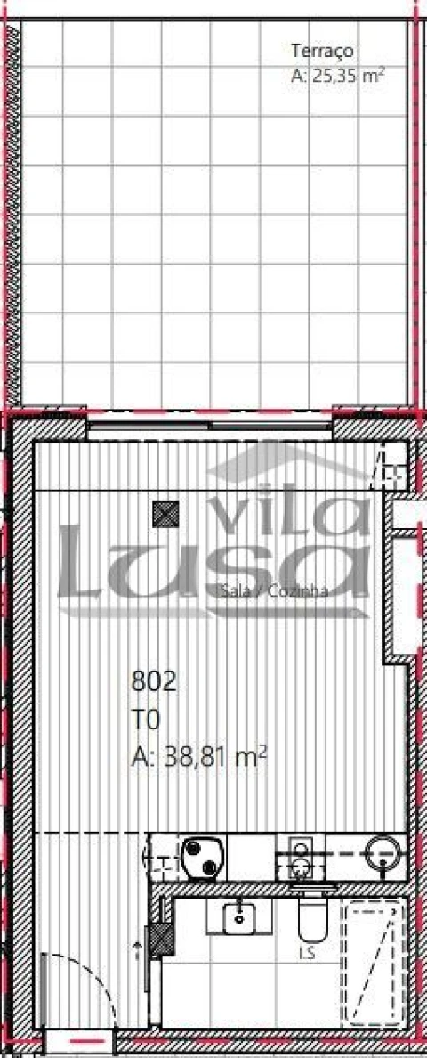 Apartamento T0 para Venda em Mafamude e Vilar do Paraíso