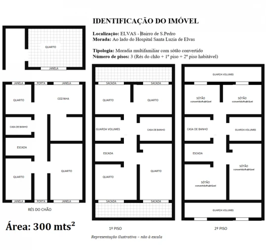 Moradia T4 para Arrendamento em Assunção, Ajuda, Salvador e Santo Ildefonso Planta 1