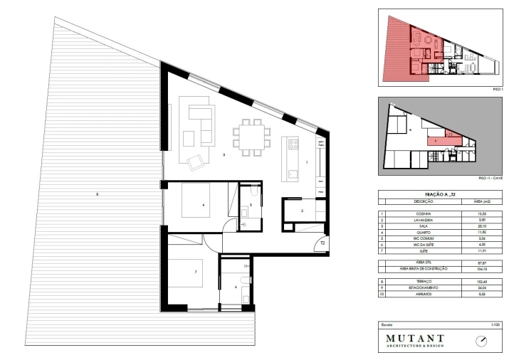 Apartamento T2 para Venda em Gondomar (São Cosme), Valbom e Jovim Planta 1