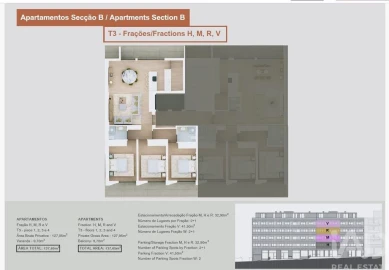 Apartamento T3 para Venda em Margaride, Várzea, Lagares, Varziela, Moure