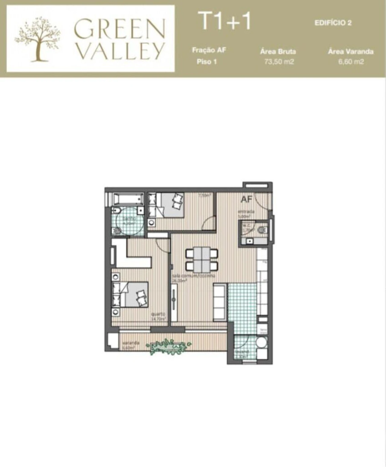 Apartamento T2 para Venda em Aguas Santas Foto 15
