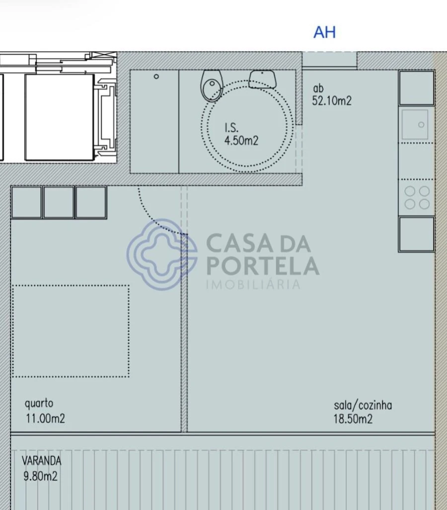 Apartamento T1 para Venda em São Mamede de Infesta e Senhora da Hora Foto 15