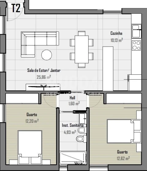 Apartamento T1 para Venda em Sé, Santa Maria e Meixedo