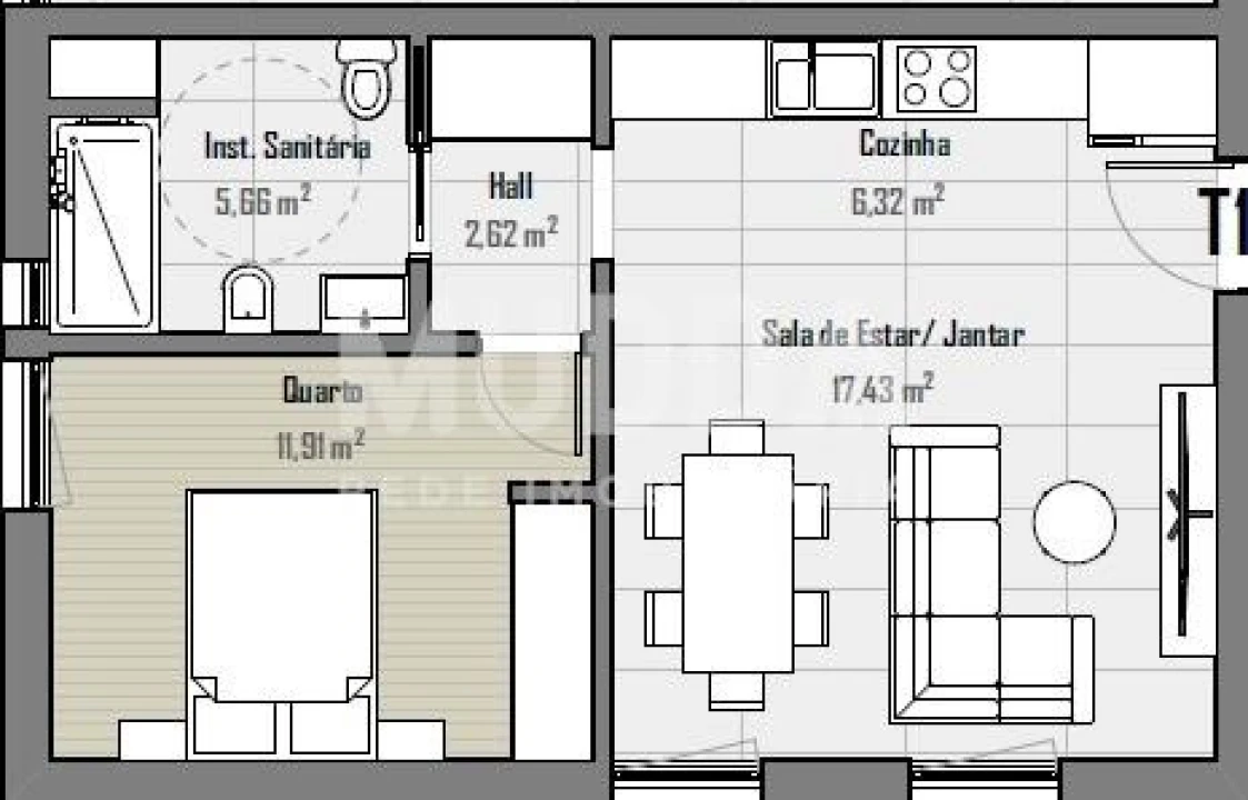 Apartamento T1 para Venda em Sé, Santa Maria e Meixedo Foto 27