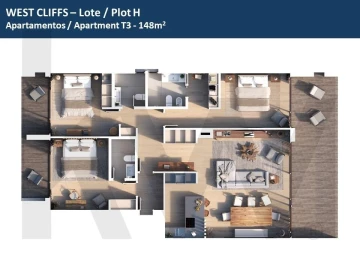 Apartamento T3 para Venda em Vau