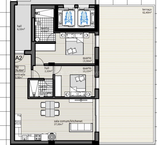 Apartamento T2 para Venda em Paranhos Foto 14