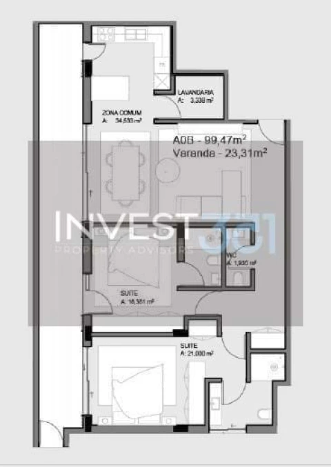 Apartamento T2 para Venda em Paços de Ferreira