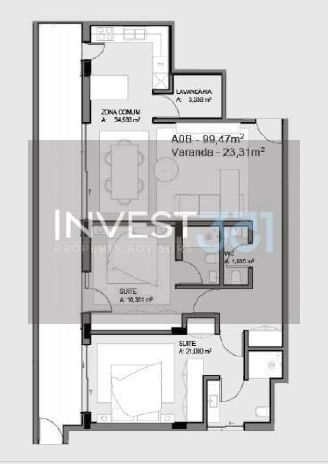 Apartamento T2 para Venda em Paços de Ferreira Foto 16