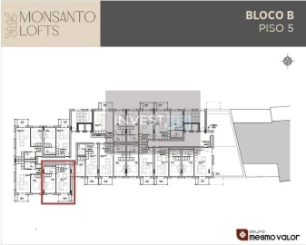 Apartamento T1 para Venda em Paranhos