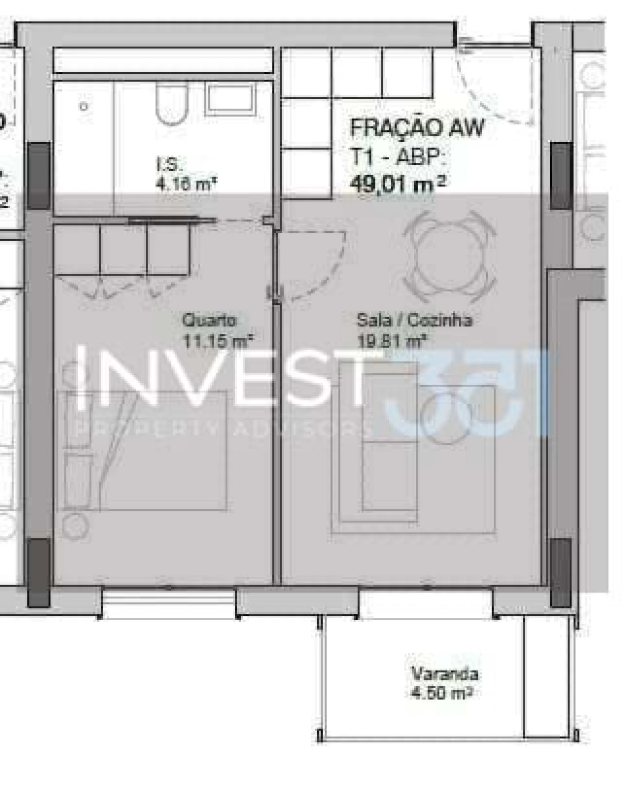 Apartamento T1 para Venda em Paranhos Foto 8