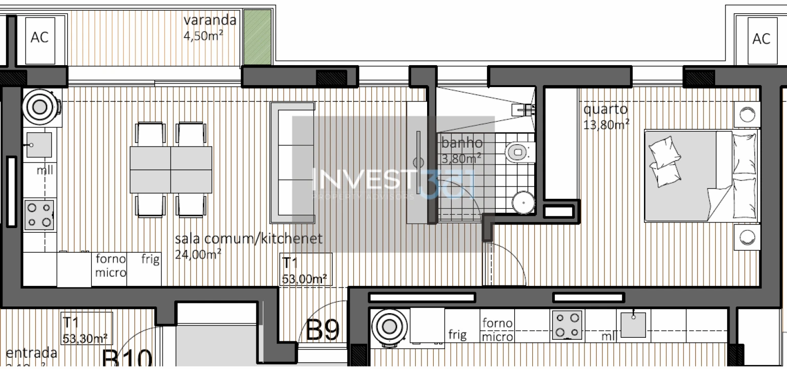 Apartamento T1 para Venda em Paranhos Foto 17