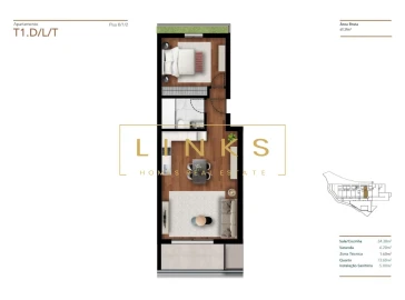 Apartamento T1 para Venda em Imaculado Coração de Maria