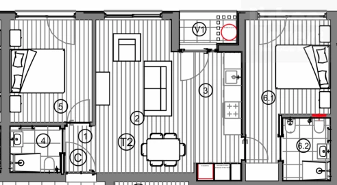 Apartamento T2 para Venda em Atouguia da Baleia