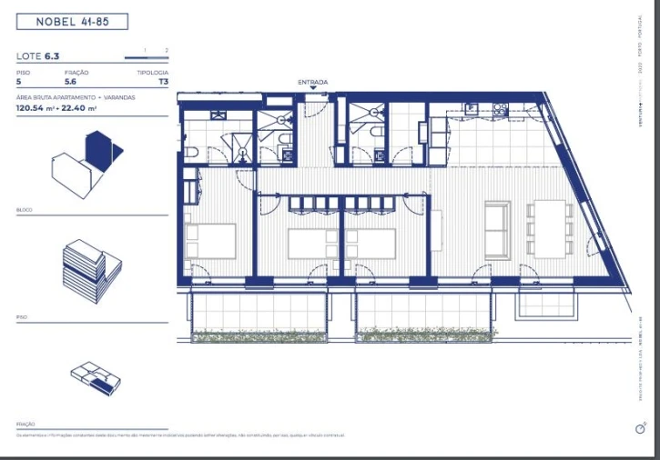 Apartamento T3 para Venda em Campanhã Planta 1