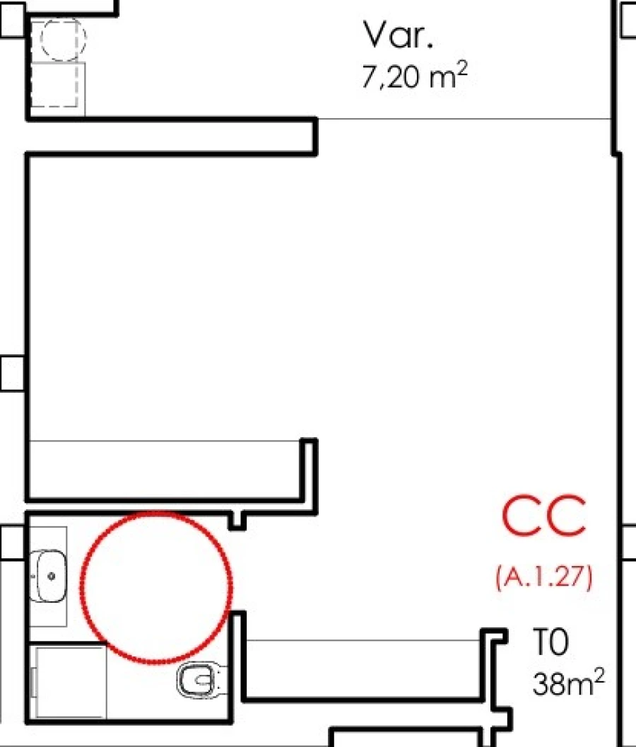 Apartamento para Venda em Fânzeres e São Pedro da Cova Planta 1