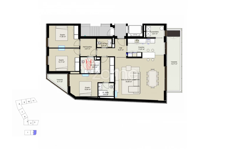 Apartamento T3 para Venda em Lordelo do Ouro e Massarelos Foto 16