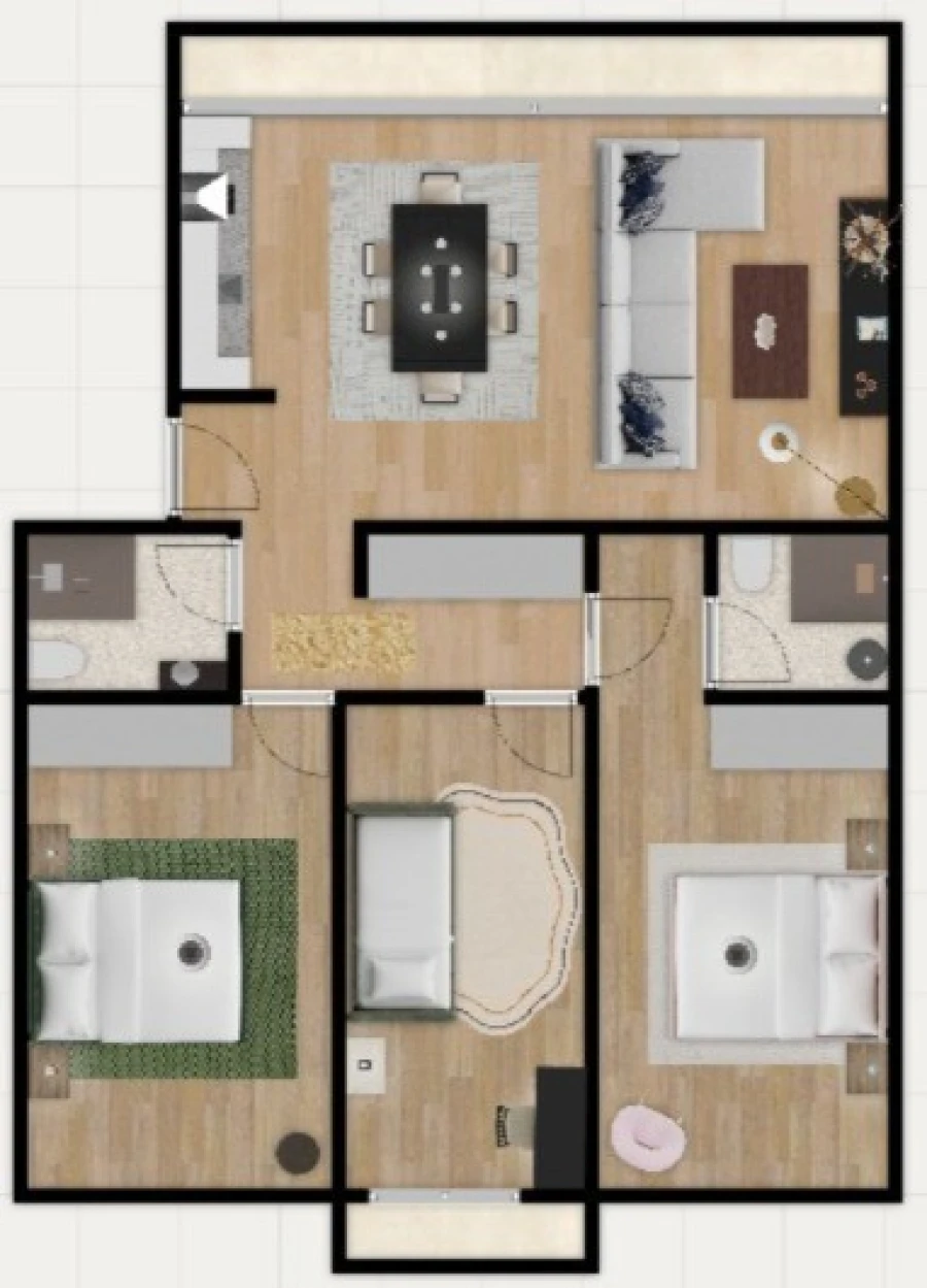 Apartamento T3 para Venda em Benfica Planta 1
