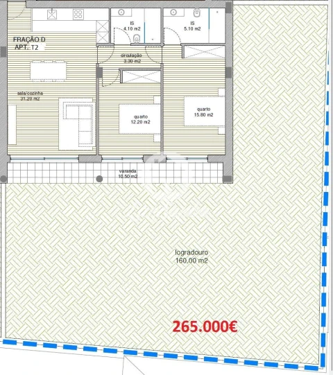 Apartamento T2 para Venda em Manhente
