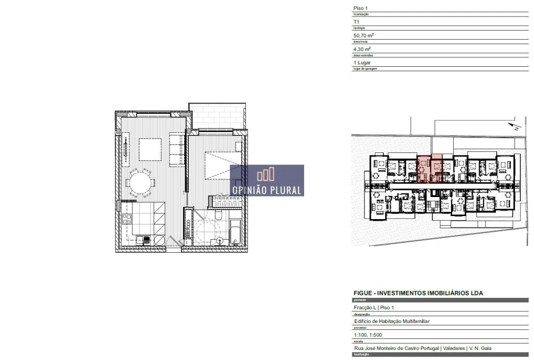 Apartamento T1 para Venda em Gulpilhares e Valadares Foto 11