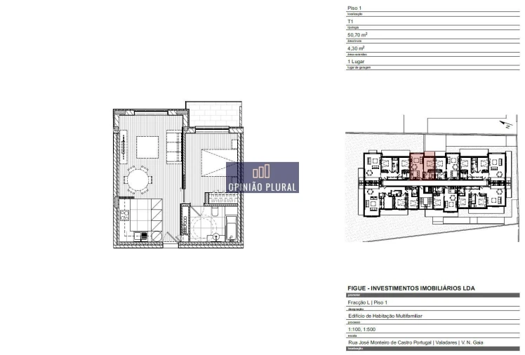 Apartamento T1 para Venda em Gulpilhares e Valadares Foto 11
