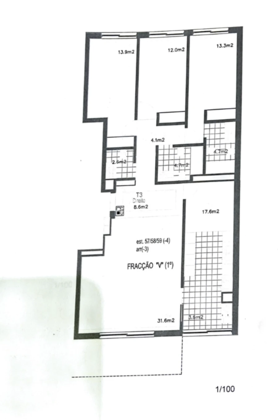 Apartamento T3 para Arrendamento em Campanhã Planta 1
