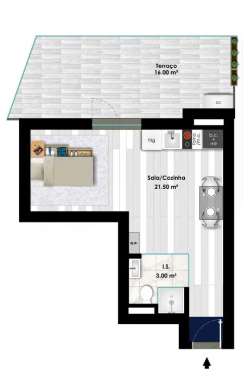 Apartamento T0 para Venda em Glória e Vera Cruz