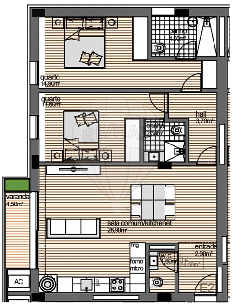 Apartamento T2 para Venda em Paranhos