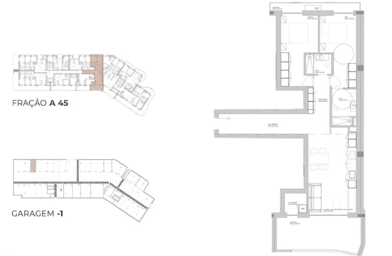 Apartamento T2 para Venda em Oliveira do Douro Planta 1