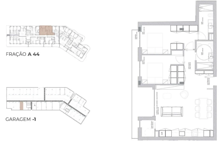 Apartamento T2 para Venda em Oliveira do Douro Planta 1