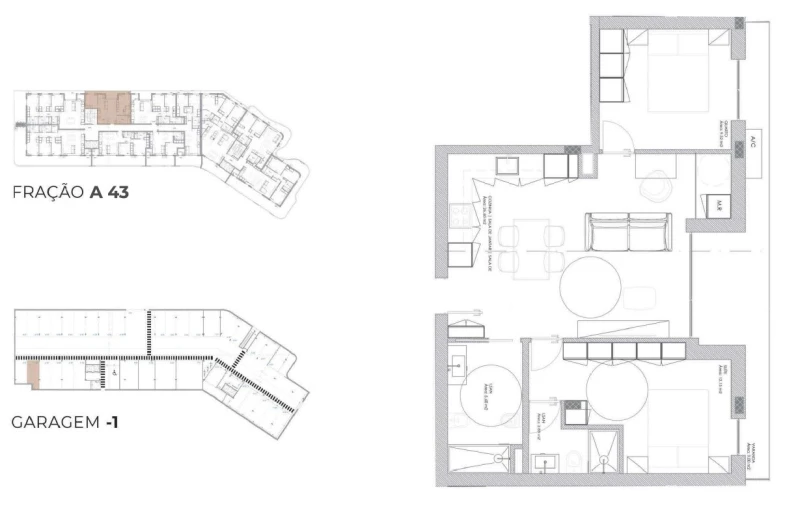 Apartamento T2 para Venda em Oliveira do Douro Planta 1