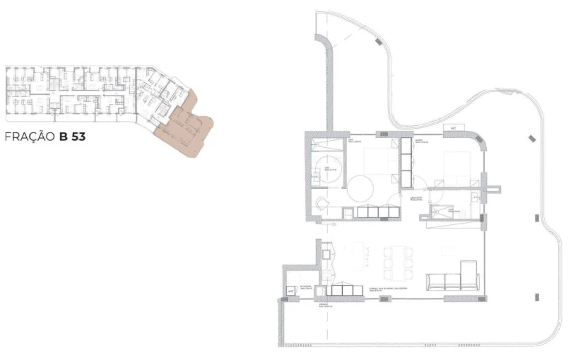 Apartamento T2 para Venda em Oliveira do Douro Planta 1