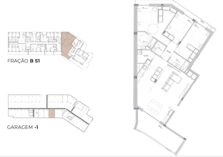 Apartamento T3 para Venda em Oliveira do Douro Planta 1