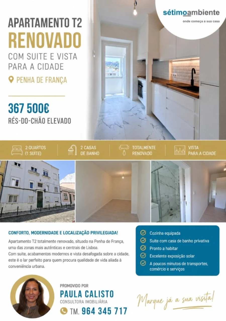 Apartamento T2 para Venda em Penha de França Foto 16