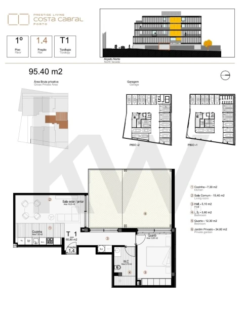 Apartamento T1 para Venda em Paranhos