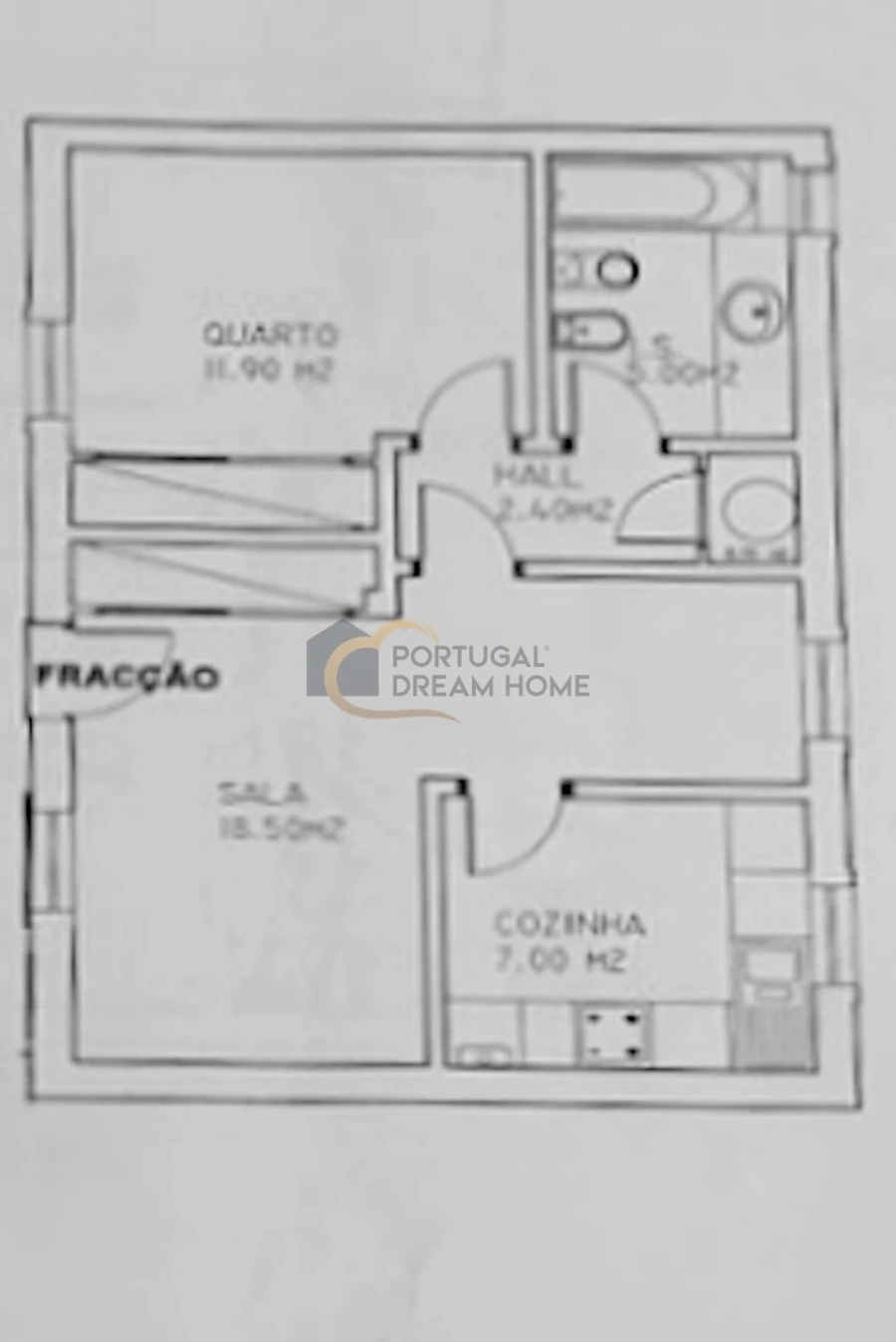Apartamento T1 para Venda em Albufeira e Olhos de Água Planta 1