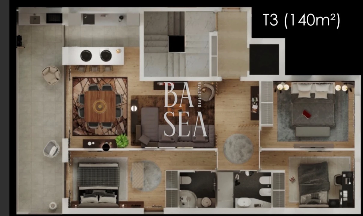 Apartamento T3 para Venda em Celeirós, Aveleda e Vimieiro Planta 8