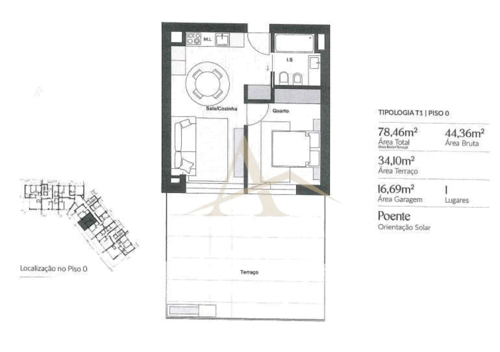 Apartamento T1 para Venda em Santa Marinha Foto 5
