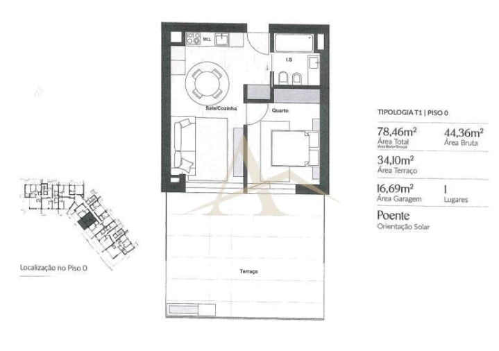Apartamento T1 para Venda em Santa Marinha Foto 5