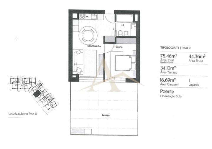 Apartamento T1 para Venda em Santa Marinha Foto 5