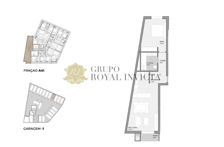 Apartamento T1 para Venda em Bougado (São Martinho e Santiago) Foto 17
