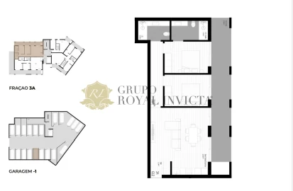 Apartamento T2 para Venda em Pedrouços