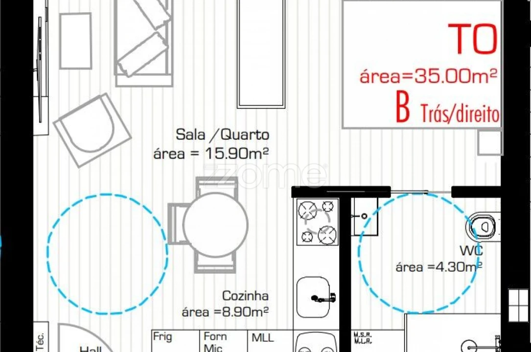 Apartamento T1 para Venda em Cristelos, Boim e Ordem Foto 6