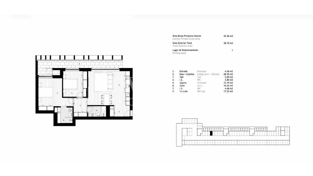 Apartamento T2 para Venda em Arcozelo Foto 11